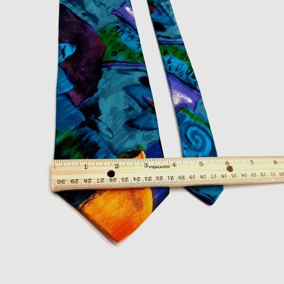 Legacy By Belle Men Necktie Business Silk Dad Gift Work Office Abstract Art B - Picture 3 of 6